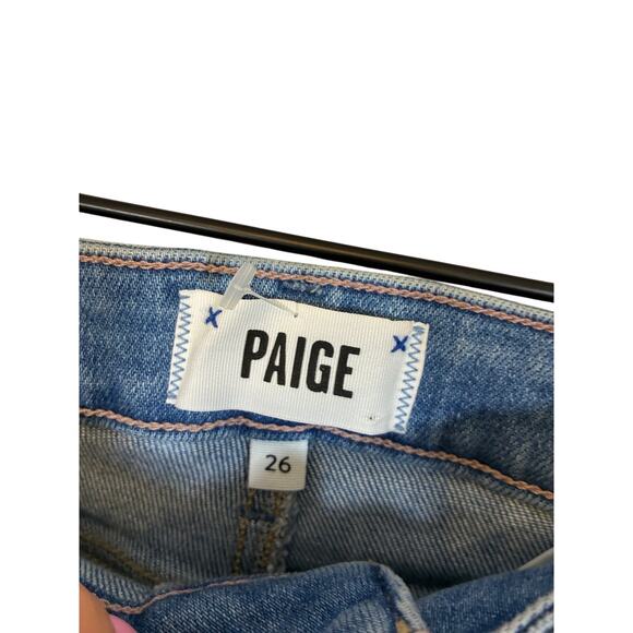 Paige Claudine Nostalgia W/ Curio Hem Relaxed High Rise Relaxed Straight Leg 26 - Picture 4 of 7